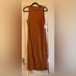 NWT - Old Navy Fitted Sleeveless Rib-Knit Midi Sweater Dress for Women